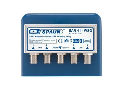 Spaun SAR 411F WSG Sat Antennen 4/1 DiSEqC Schalter
